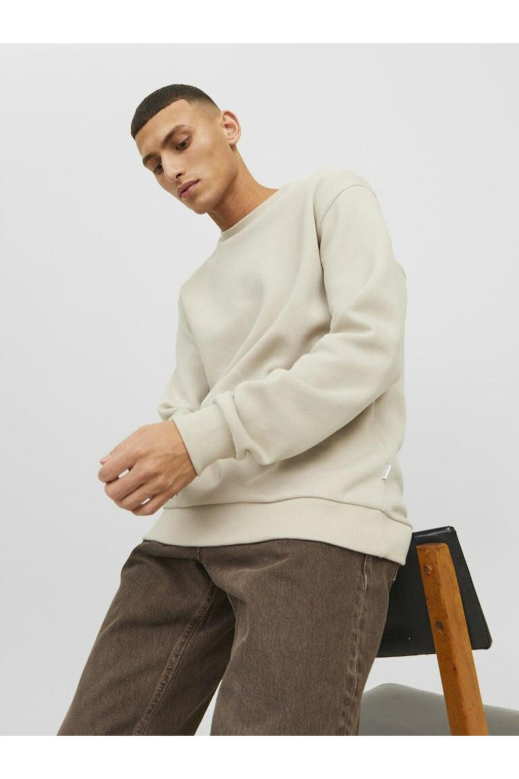 JJEBRADLEY Crewneck Sweat | Günlük Erkek Sweatshirt