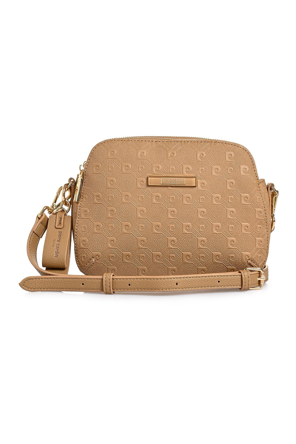 Kadın Kadın Camel Print Desenli Ayarlanabilir Askılı Omuz Çantası