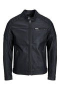 Jjerocky Jacket Noos Siyah Erkek Deri Ceket 12147218