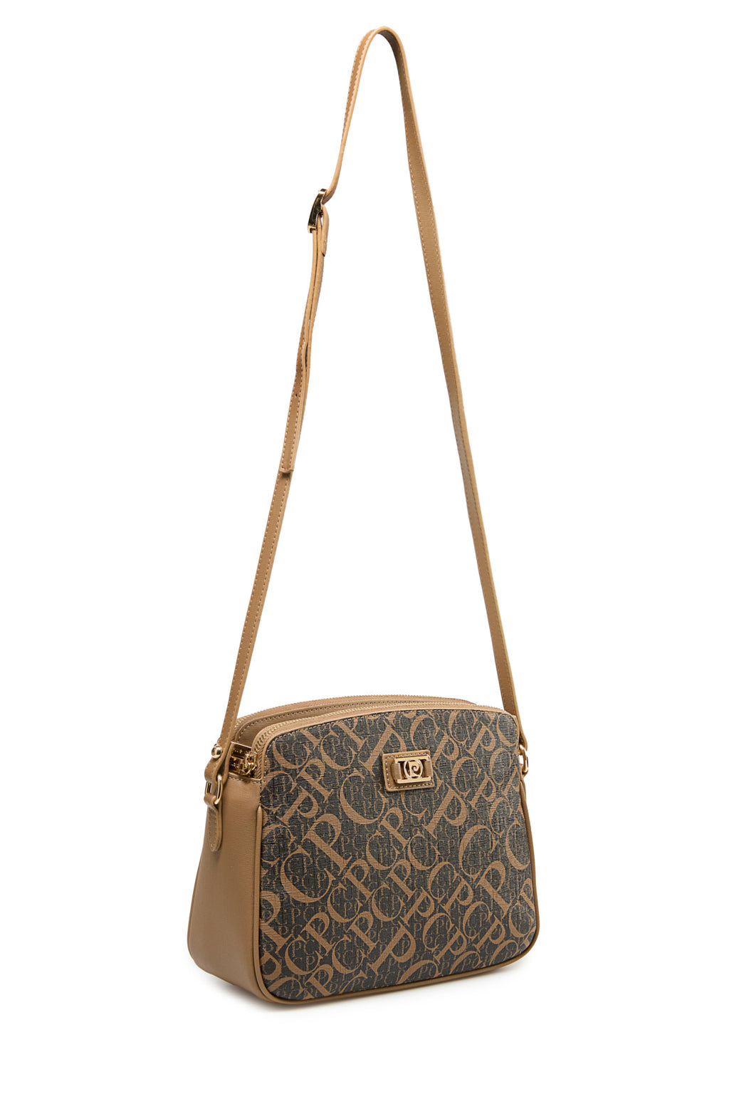 Monogram Kahve Kadın Çapraz Omuz Çantası 05PO25Y2518